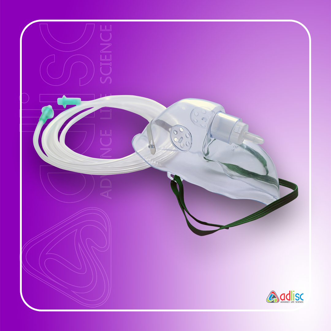 Adlisc Oxygen Mask With Nose Clip (AD2450)